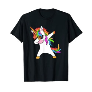 T-shirt Licorne noir homme/femme