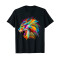 T-shirt Lion noir homme/femme - miniature