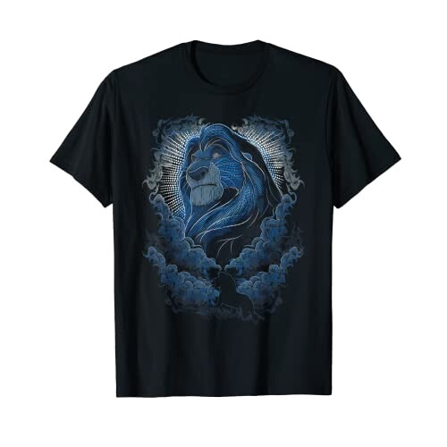 T-shirt Lion noir homme/femme