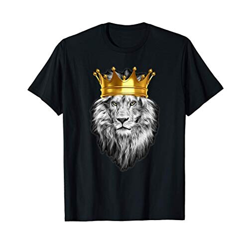 T-shirt Lion noir homme/femme