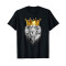 T-shirt Lion noir homme/femme - miniature