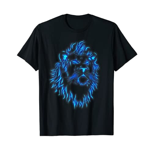 T-shirt Lion noir homme/femme