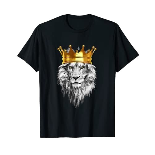 T-shirt Lion noir homme/femme