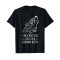T-shirt Loup noir homme/femme - miniature