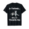 T-shirt Loup noir homme/femme - miniature