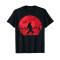 T-shirt Loup noir homme/femme - miniature