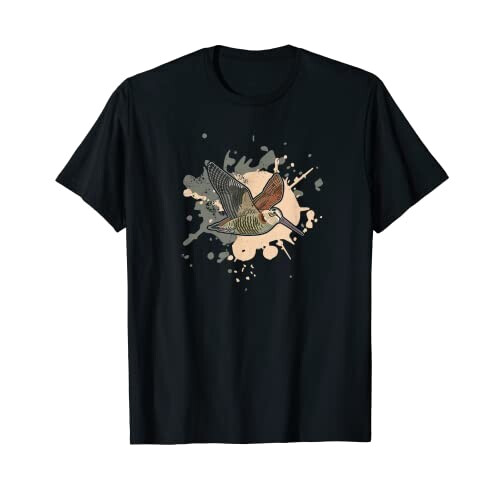 T-shirt Oiseau noir homme/femme