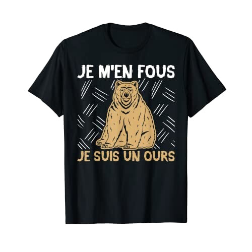 T-shirt Ours noir homme