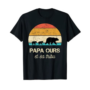 T-shirt Ours noir homme