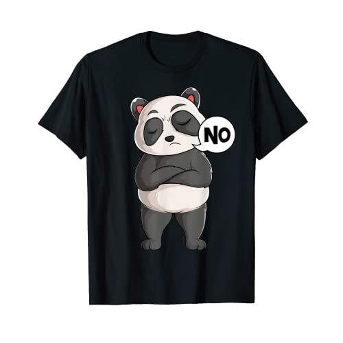 T-shirt Panda noir fille/garçon