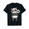T-shirt Panda noir fille/garçon - miniature