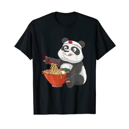 T-shirt Panda noir homme/femme