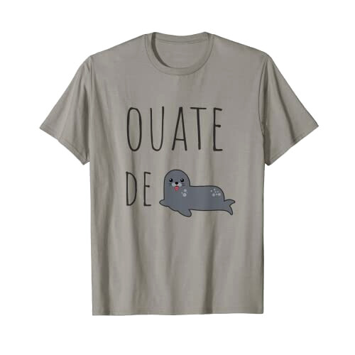 T-shirt Phoque gris homme/femme