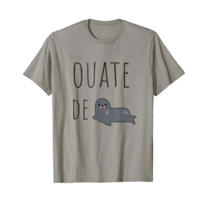 T-shirt Phoque gris homme/femme