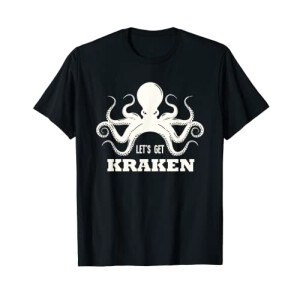 T-shirt Pieuvre noir homme/femme