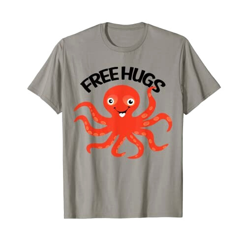 T-shirt Pieuvre gris fille/garçon
