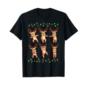 T-shirt Renne noir fille/garçon
