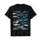 T-shirt Requin noir homme/femme - miniature