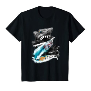 T-shirt Requin noir fille/garçon