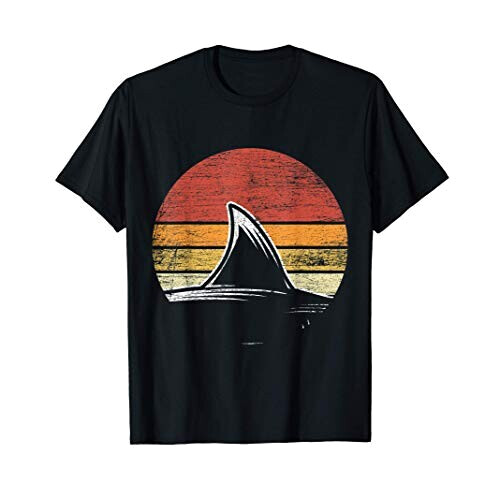 T-shirt Requin noir homme/femme