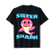 T-shirt Requin noir fille/garçon - miniature