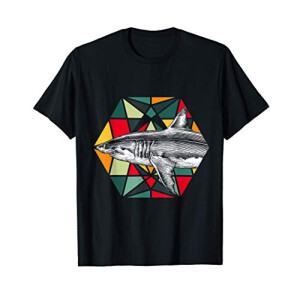 T-shirt Requin noir homme/femme