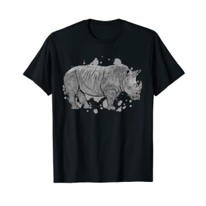 T-shirt Rhinocéros noir homme/femme