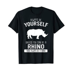 T-shirt Rhinocéros noir homme/femme