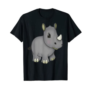 T-shirt Rhinocéros noir homme/femme