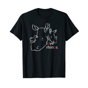 T-shirt Rhinocéros noir homme/femme