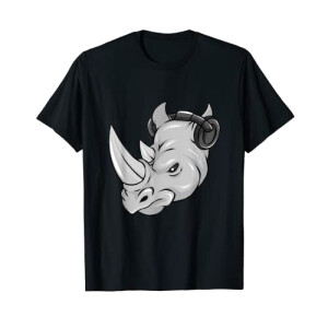 T-shirt Rhinocéros noir homme/femme