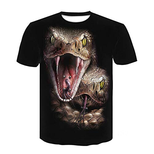 T-shirt Serpent couleur de la photo homme/femme