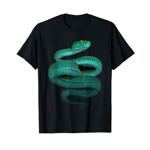 T-shirt Serpent noir homme/femme