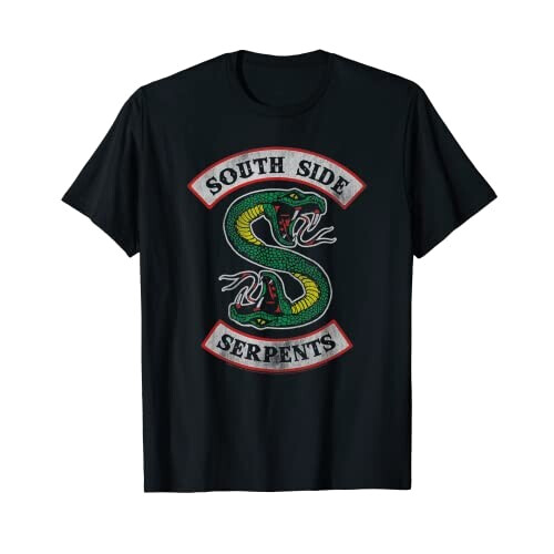 T-shirt Serpent noir homme/femme