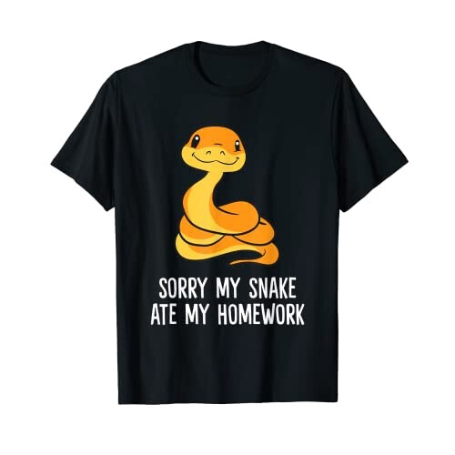 T-shirt Serpent noir homme/femme