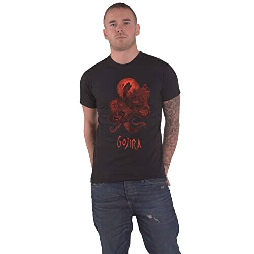 T-shirt Serpent noir homme