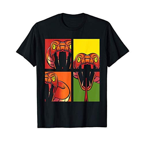 T-shirt Serpent noir homme/femme