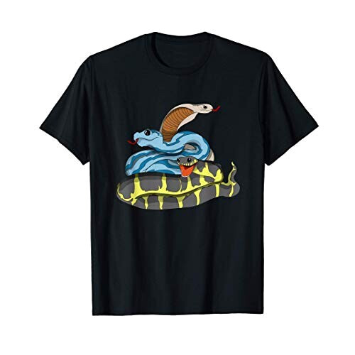 T-shirt Serpent noir homme/femme