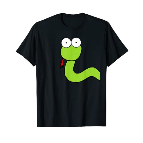 T-shirt Serpent noir fille/garçon