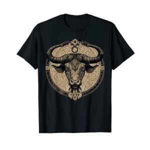 T-shirt Taureau noir homme/femme