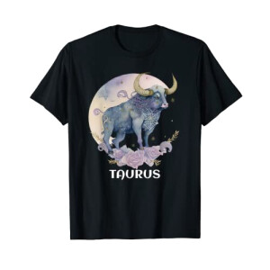 T-shirt Taureau noir homme/femme