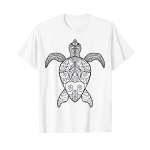 T-shirt Tortue blanc fille/garçon