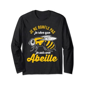 T-shirt Abeille noir homme