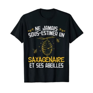 T-shirt Abeille noir homme/femme