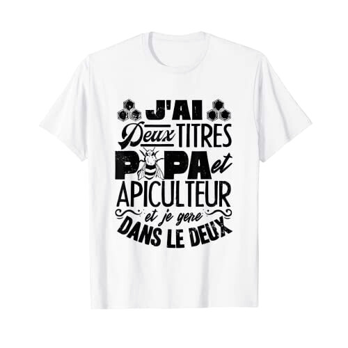 T-shirt Abeille blanc homme/femme
