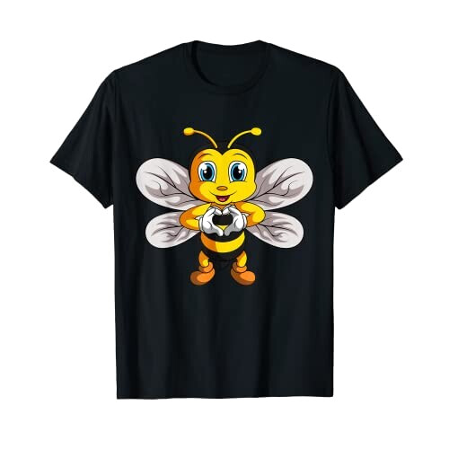 T-shirt Abeille noir fille/garçon