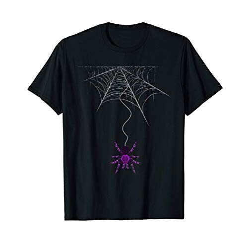 T-shirt Araignée noir homme/femme