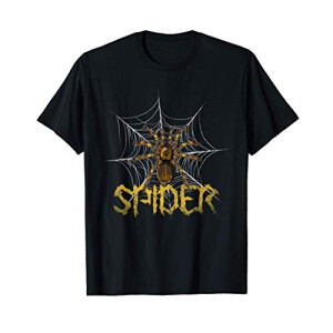 T-shirt Araignée noir homme/femme