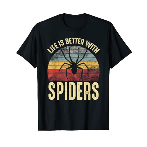 T-shirt Araignée noir homme/femme