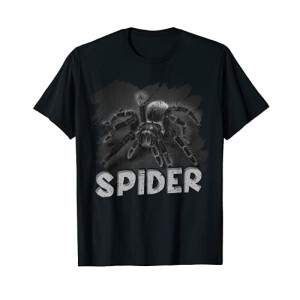 T-shirt Araignée noir homme/femme